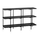 dressoir in zwart mangohout, dressoir, zwarte dressoir,