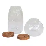 Voorraadpotten, set van 2  voorraadpotten, potten, glazen potten, voorraadpotten van glas,
