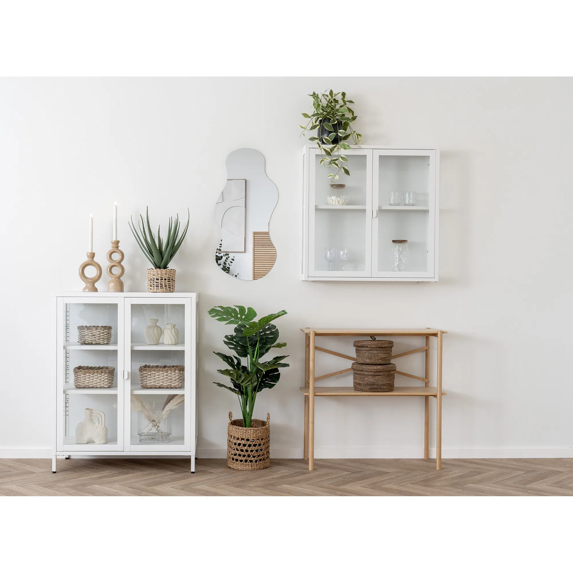 Voorraadpotten, set van 2  voorraadpotten, potten, glazen potten, voorraadpotten van glas,