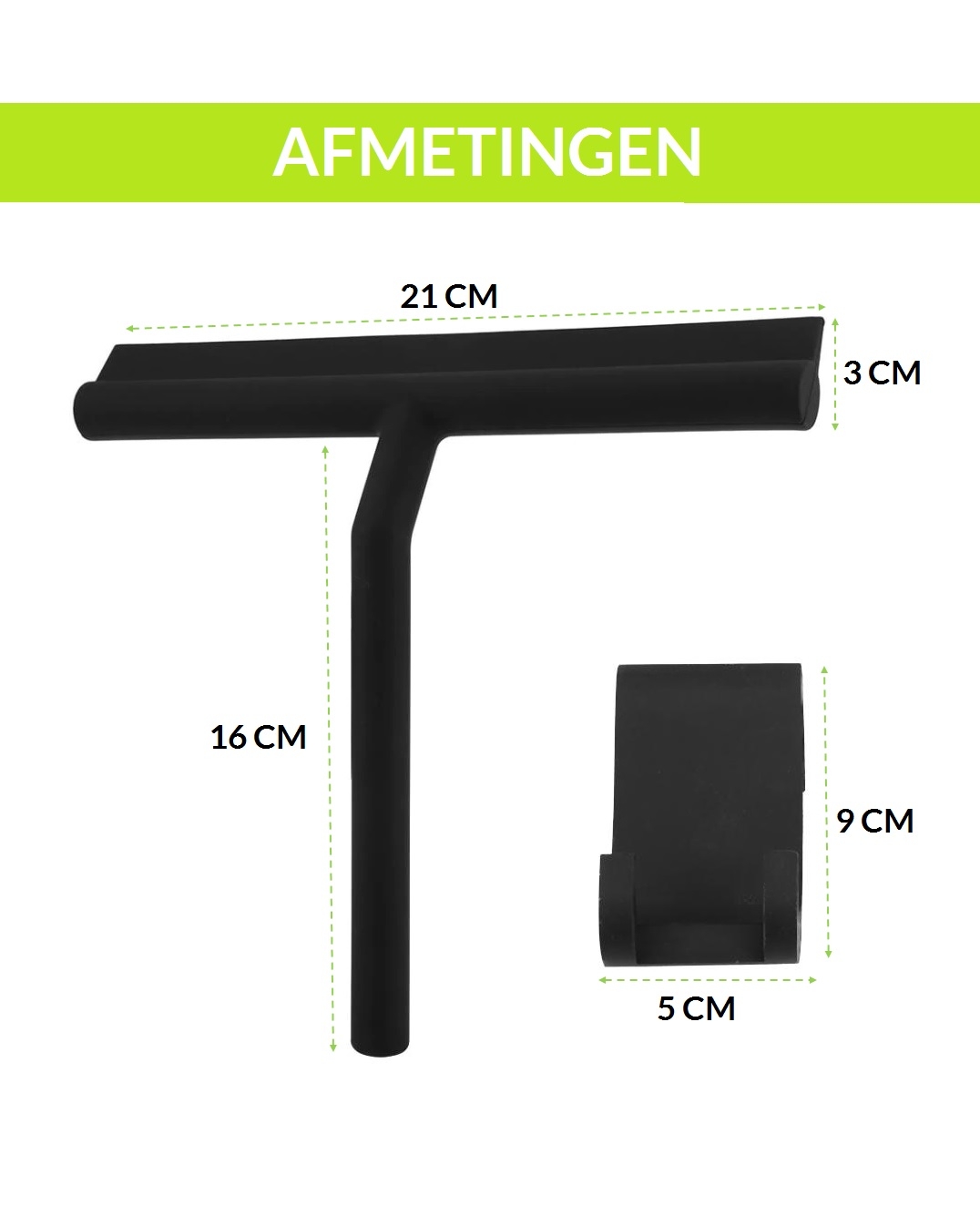 Zwarte douchewisser afbeelding 4