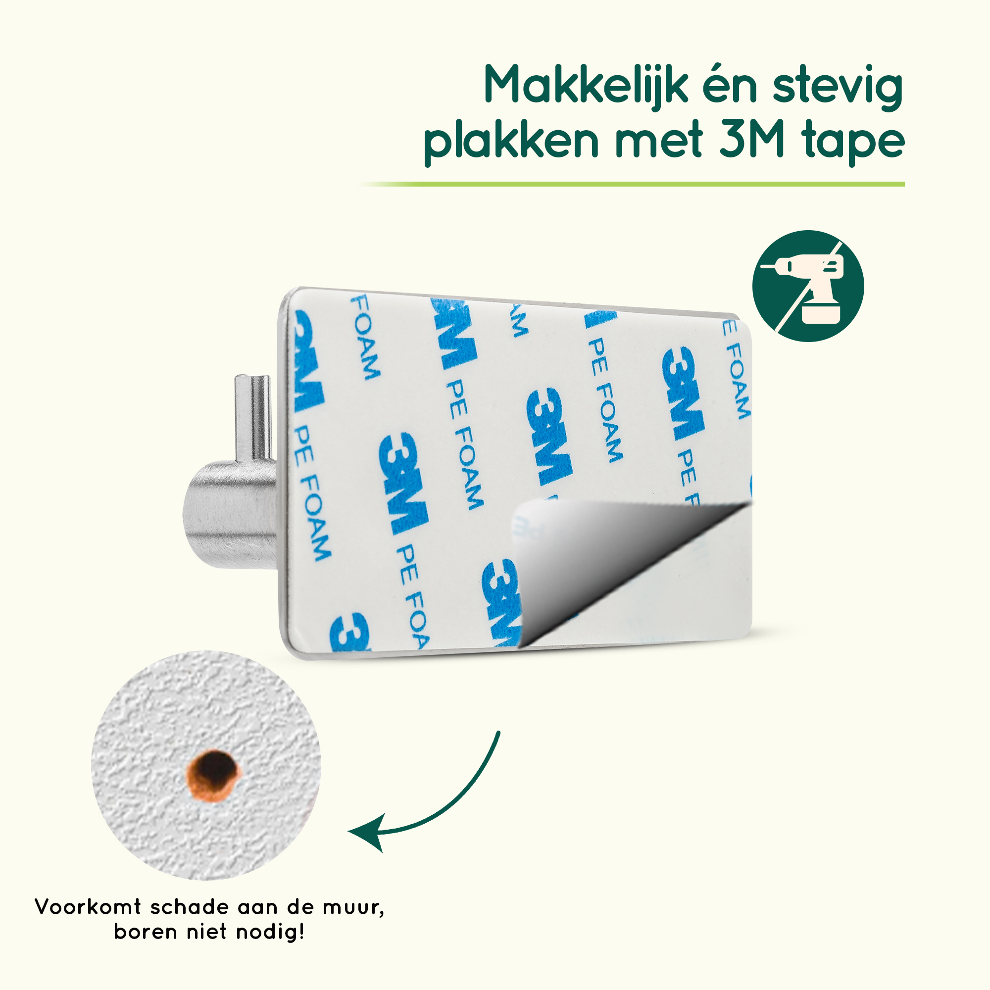 Zelfklevende handdoekhaakjes badkamer afbeelding 5