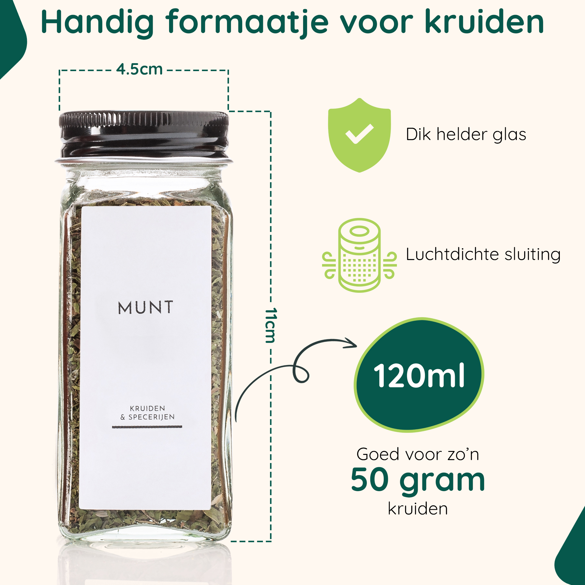 Kruidenpotjes set 24 stuks afbeelding 4