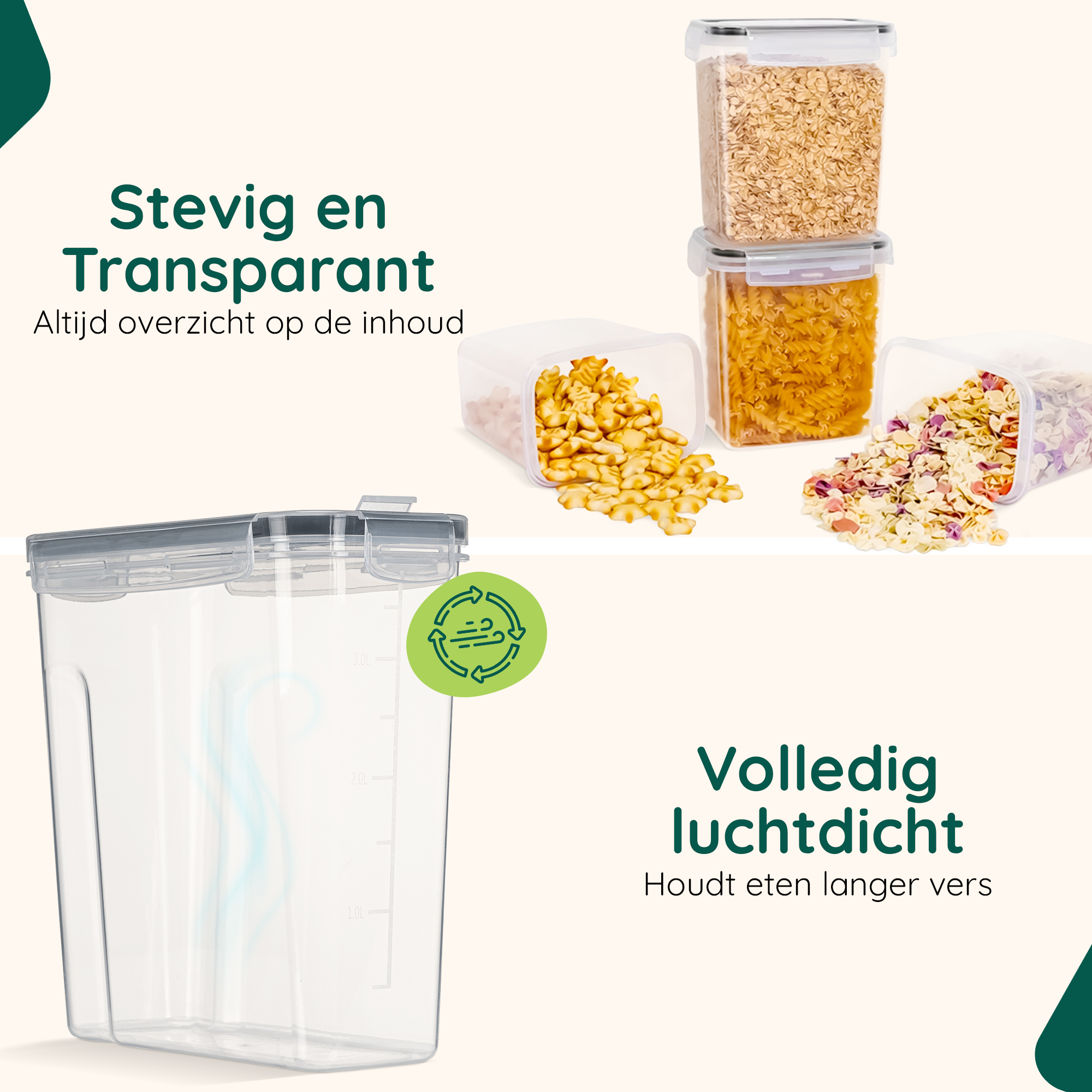 XIVADA voorraadbussen set 4L afbeelding 3