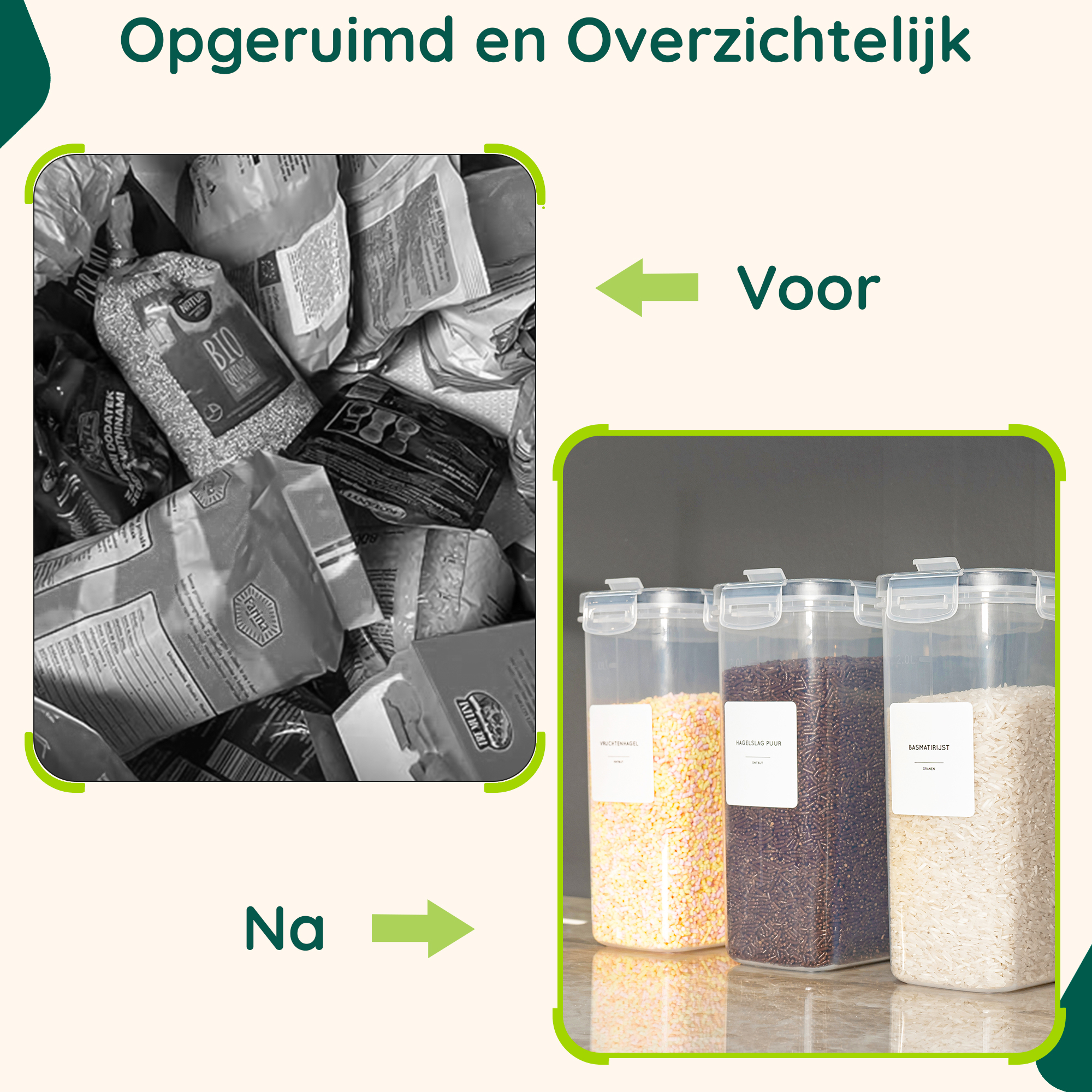 XIVADA voorraadbussen set 4L afbeelding 4