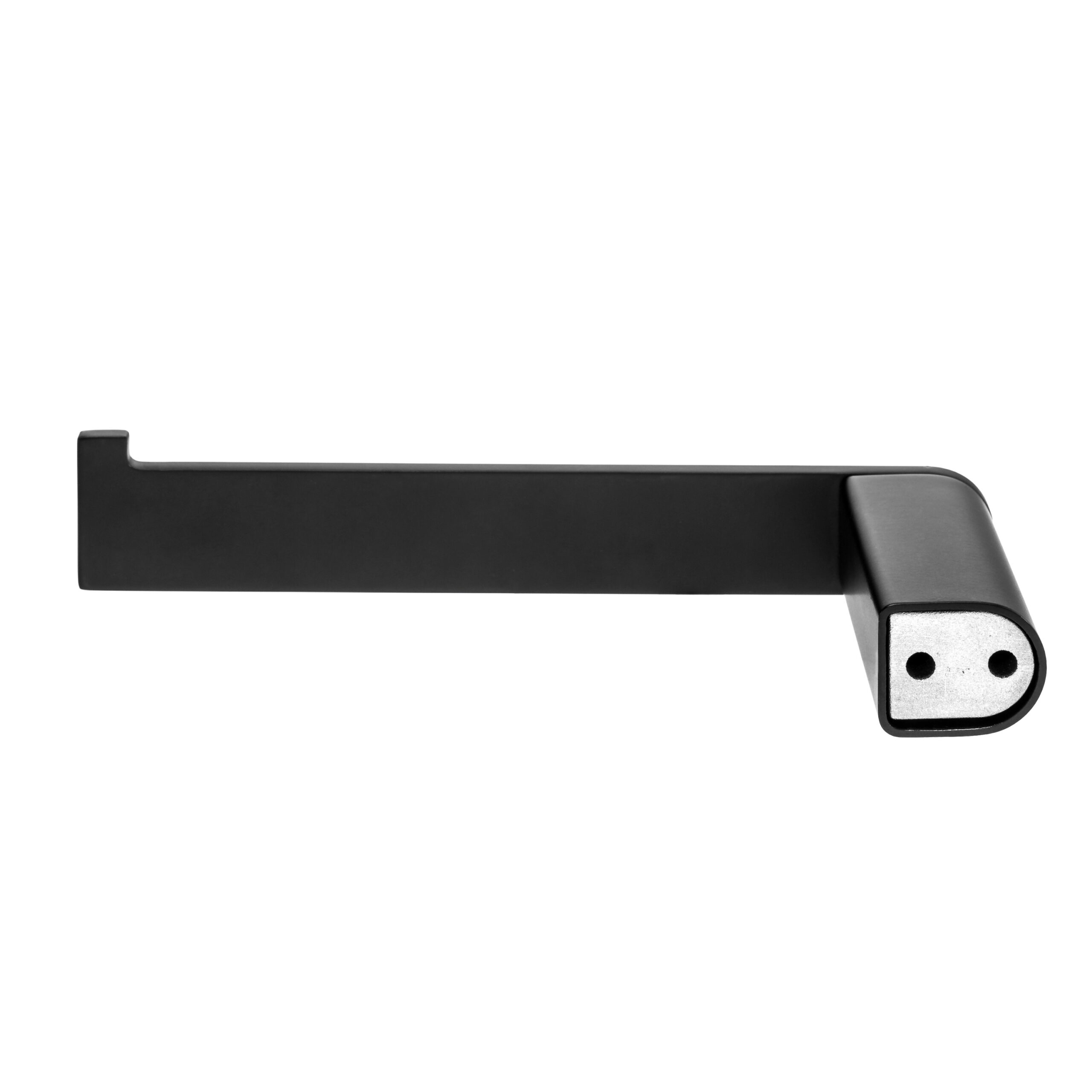 Zwarte toiletrolhouder modern design afbeelding 3
