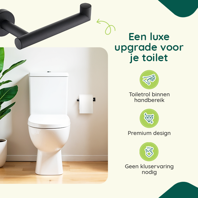 Zwarte toiletrolhouder afbeelding 5