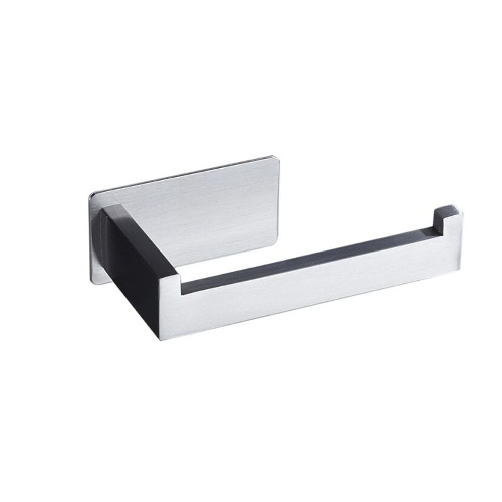Zelfklevende toiletrolhouder RVS afbeelding 1