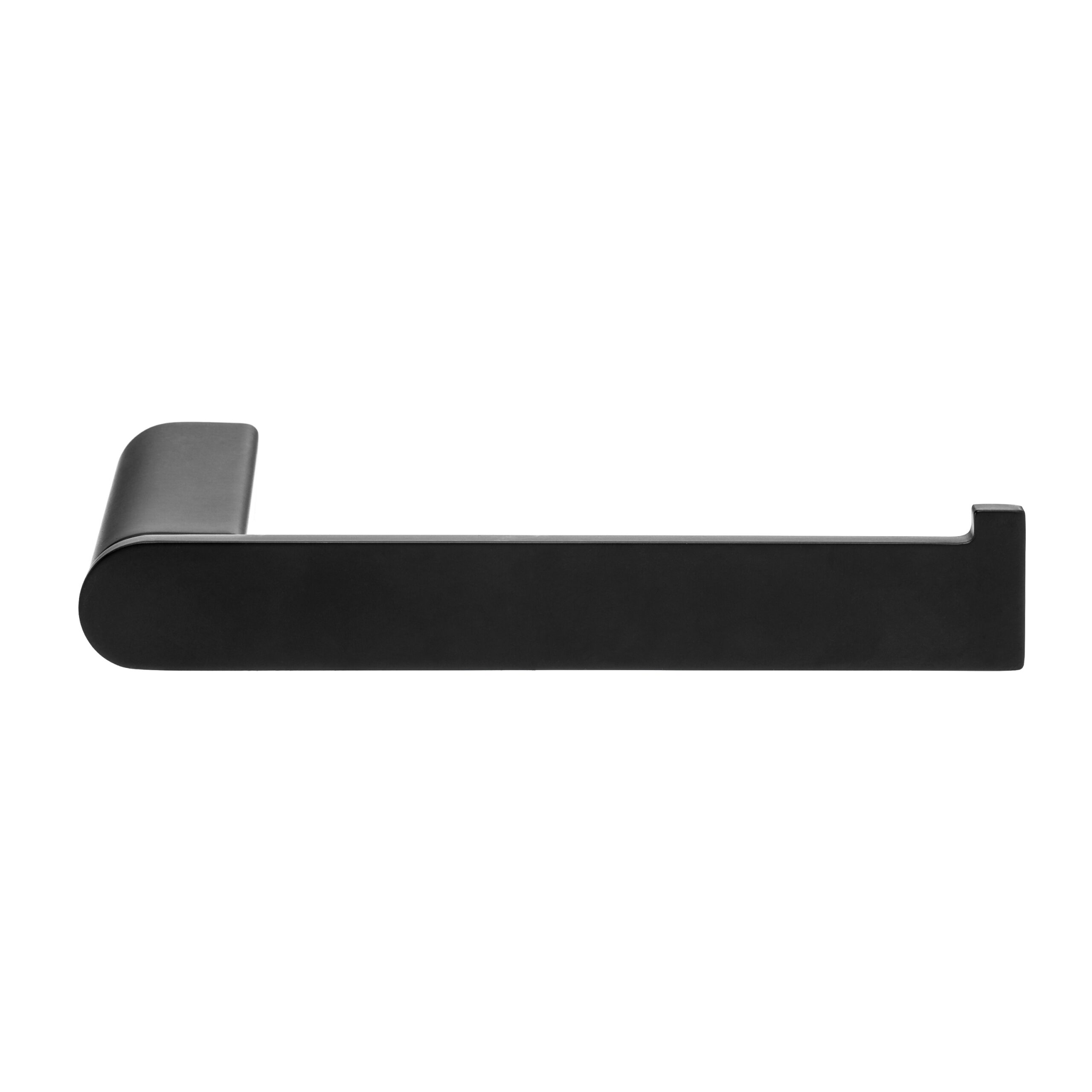 Zwarte toiletrolhouder modern design afbeelding 2