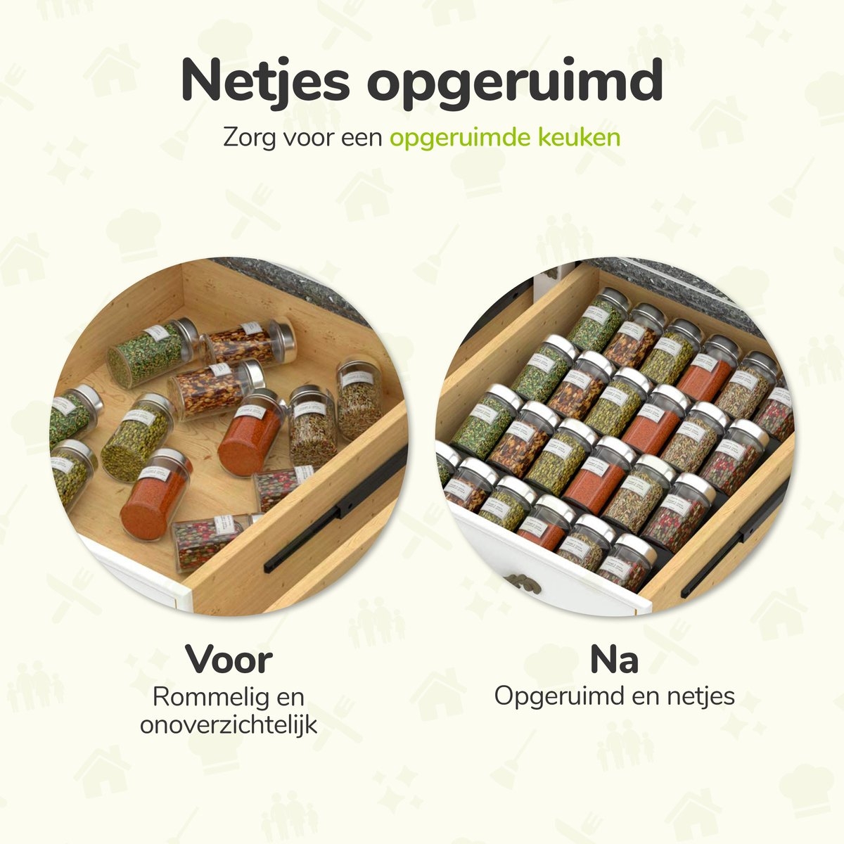 XIVADA kruidenrek lade zwart afbeelding 9