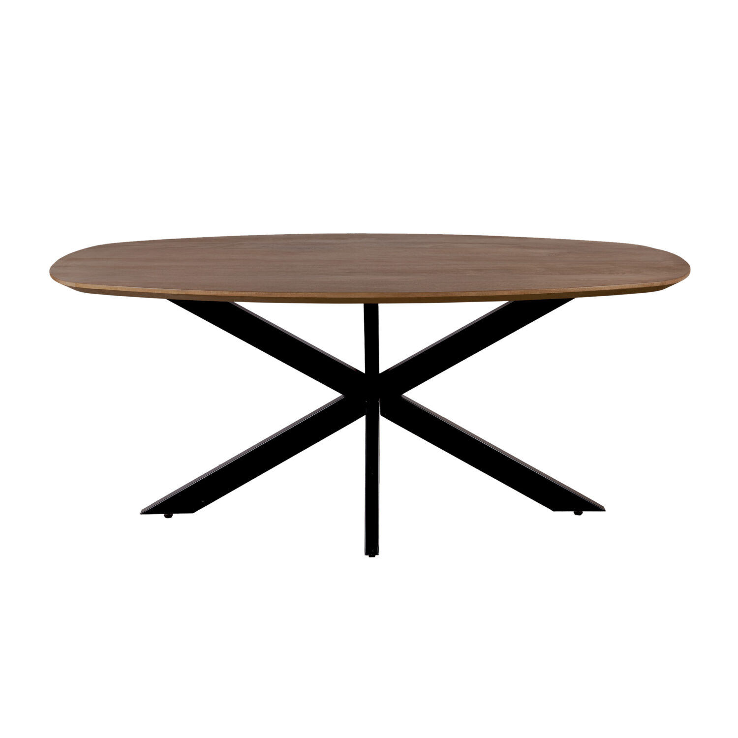 Eettafel deens ovaal, deens ovale eettafel, Eettafel bruin, Bruine eettafel, Houten eettafel, eettafel hout, mangohouten eettafel, eettafel mangohout, eettafel 220x110 cm