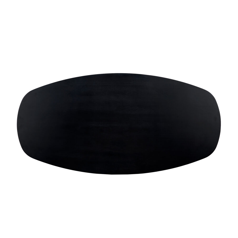 Eettafel, tafel, Zwarte eettafel, eettafel zwart, Eettafel deens ovaal, Deens ovaal eettafel, Houten eettafel, Eettafel hout, Mangohouten eettafel, Eettafel mangohout