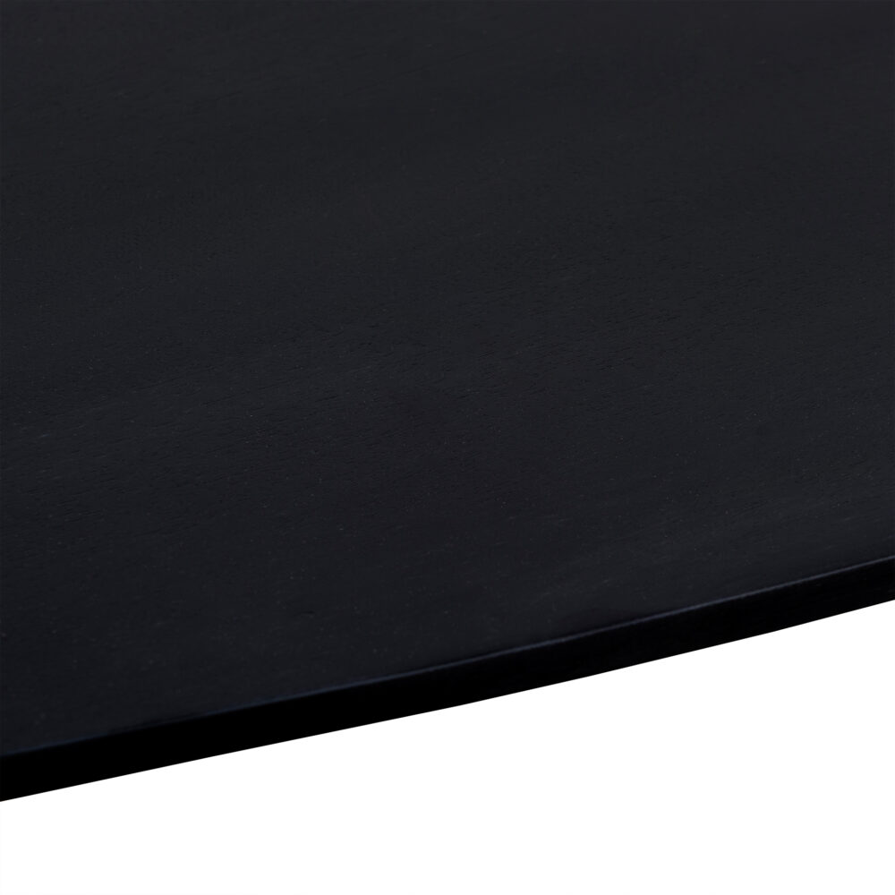 Eettafel, tafel, Zwarte eettafel, eettafel zwart, Eettafel deens ovaal, Deens ovaal eettafel, Houten eettafel, Eettafel hout, Mangohouten eettafel, Eettafel mangohout