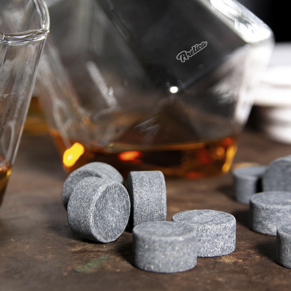 whiskey stenen rond