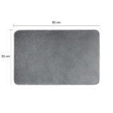 QUVIO vloerkleed van microvezel van 50 bij 80 cm