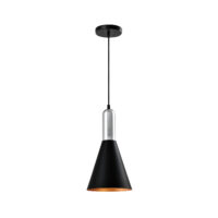 moderne kegelvormige hanglamp zwart