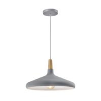 lage Scandinavische hanglamp grijs