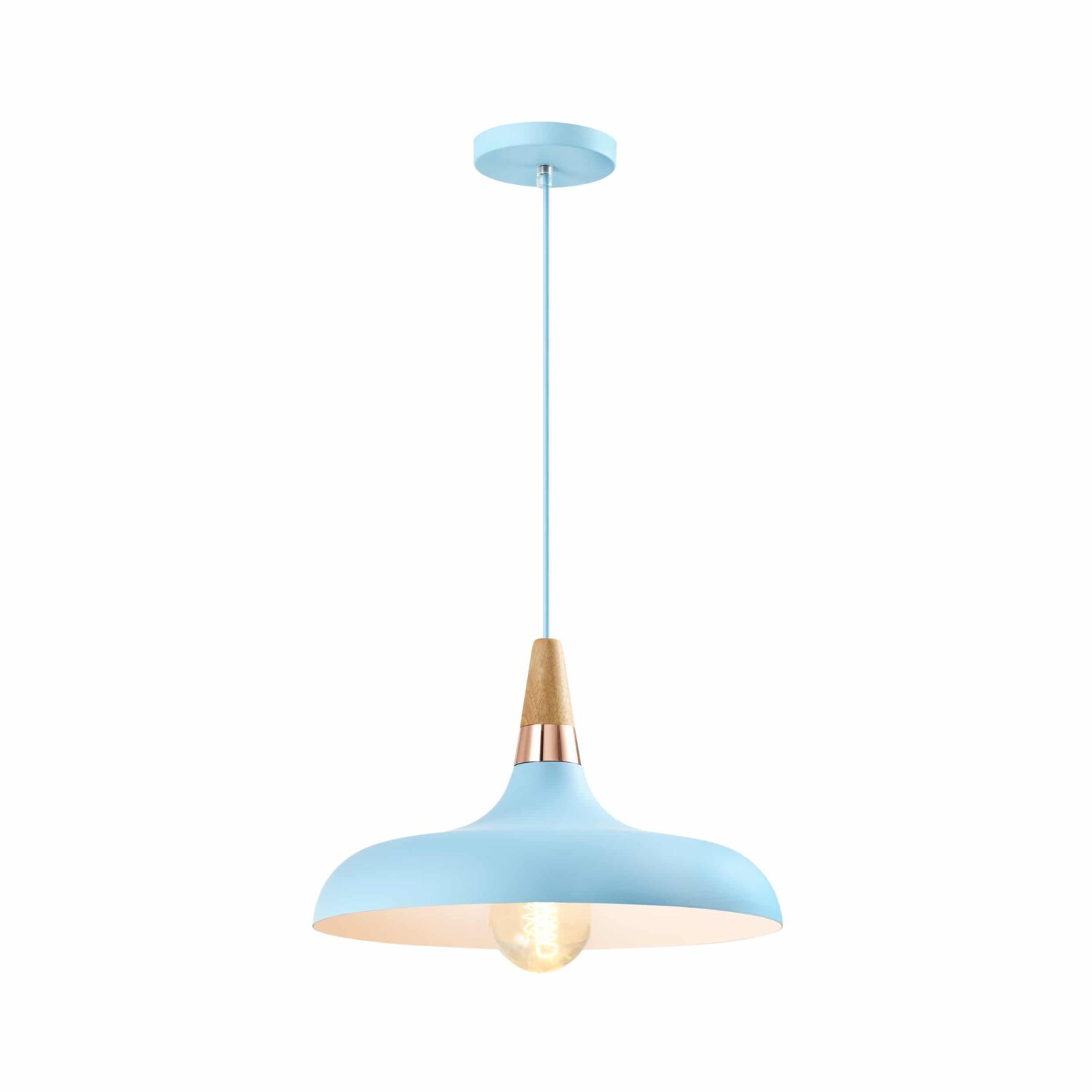 Simplistische lage retro hanglamp