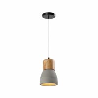 betonnen landelijke hanglamp grijs