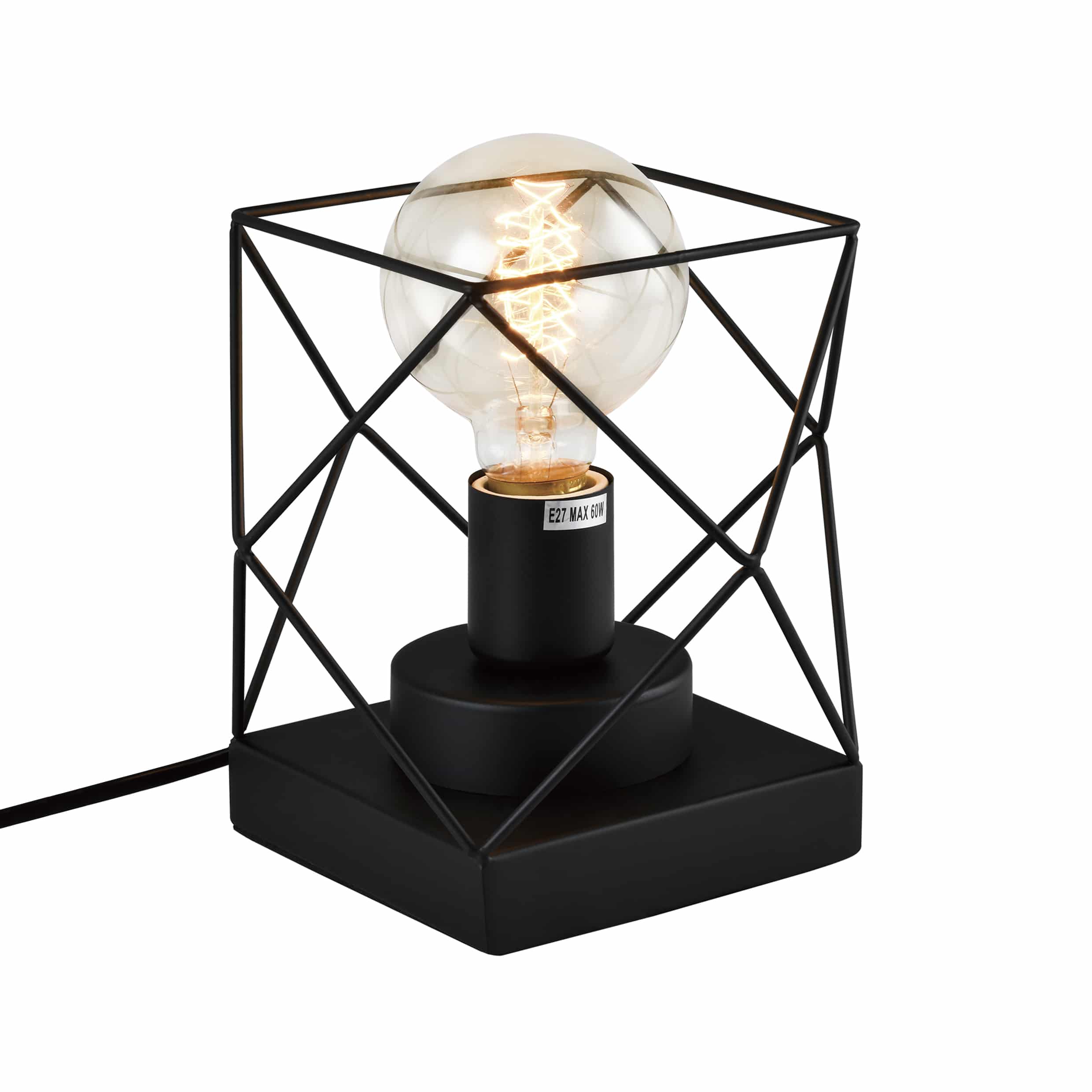 zwarte moderne tafellamp
