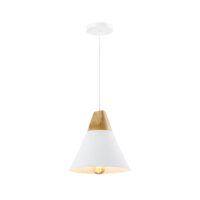 houten Scandinavische kegellamp