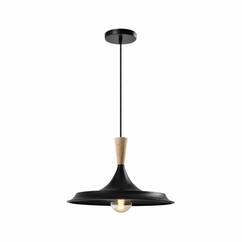 Aziatische houten retro hanglamp