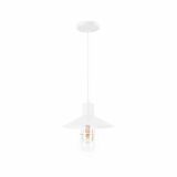 wit industriële metaaldraad glazen hanglamp