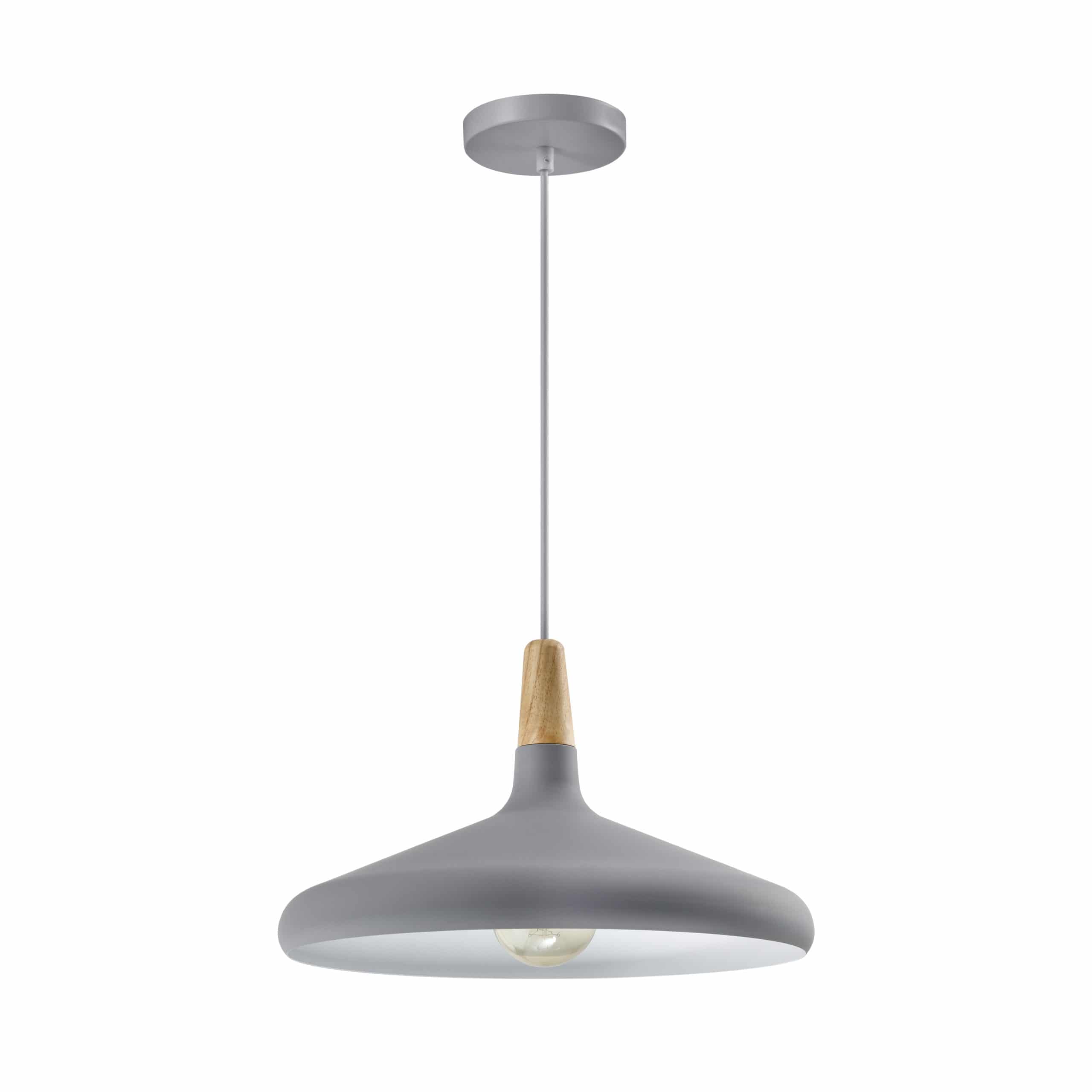 Grijze verlichting in een Scandinavische stijl