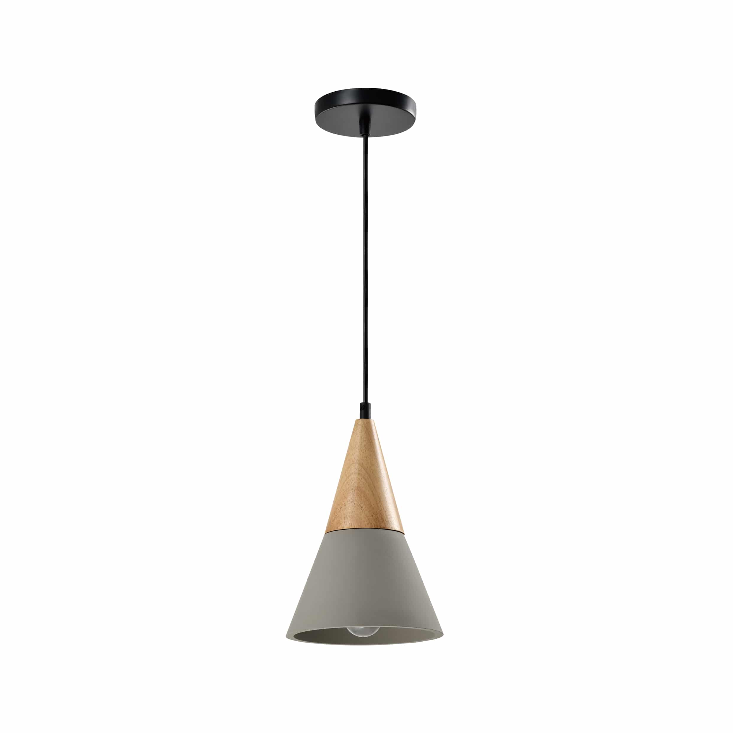 Landelijke lampen met een kegelvormige design in het grijs