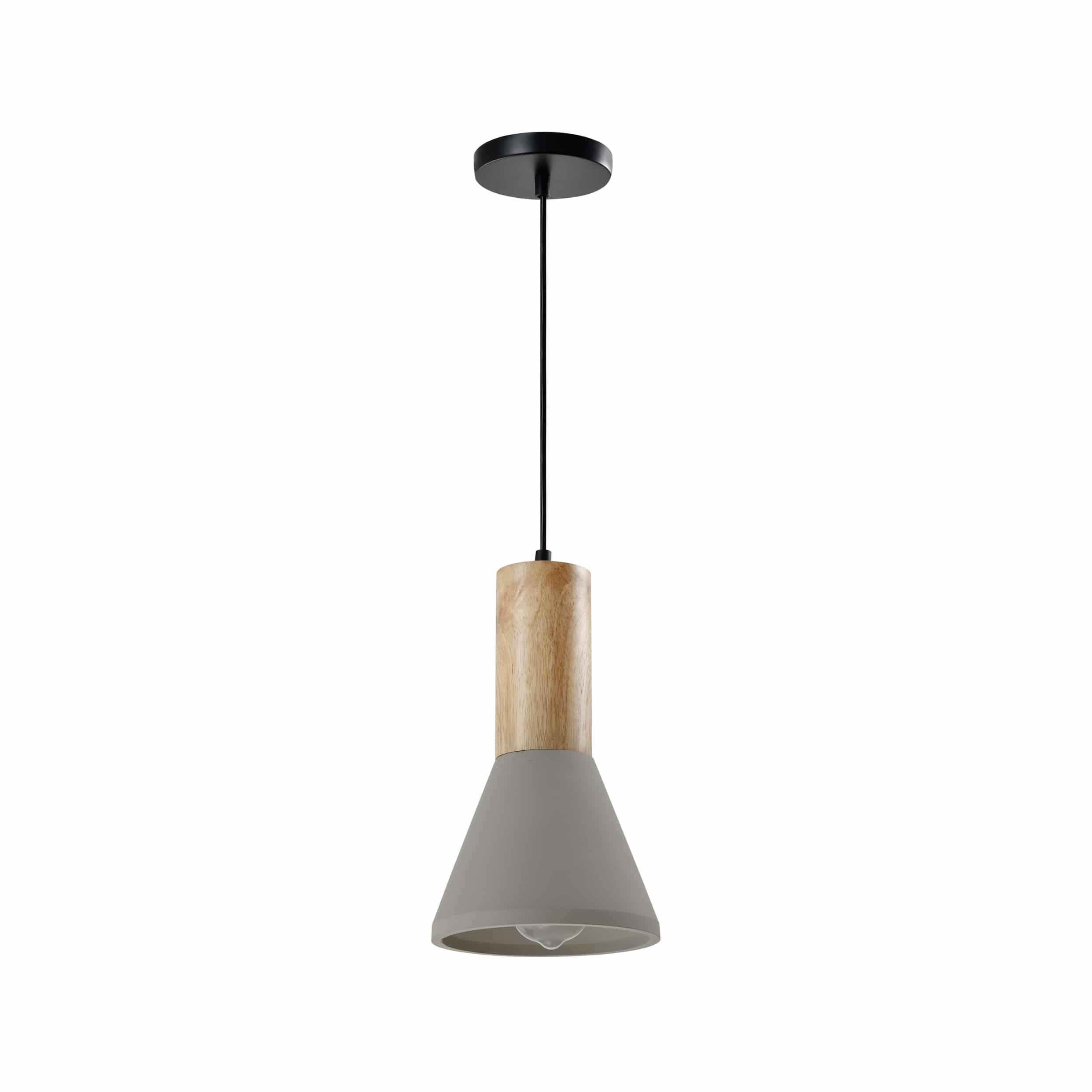 Betonnen hanglamp in het grijs in landelijke stijl