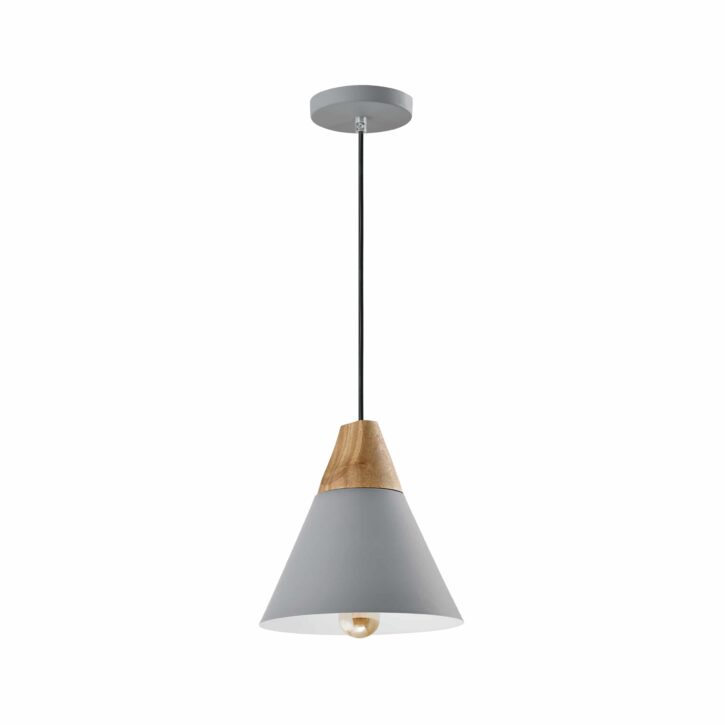 Grijze hanglamp voor in de woonkamer, keuken of slaapkamer