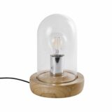 Lamp met bol glazen stolp