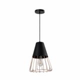 zwart staaldraad hanglamp