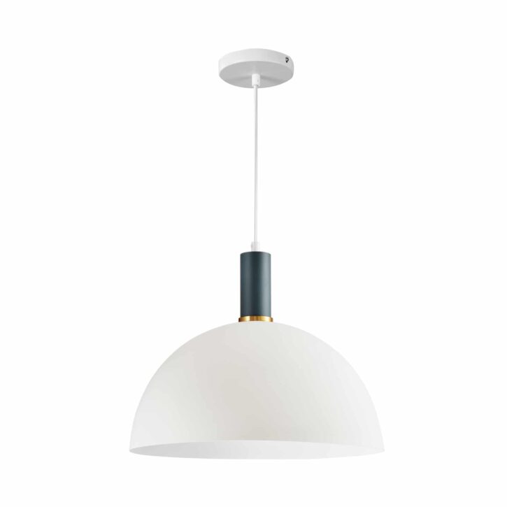 Koepellamp met witte kap