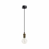 Industriële hanglamp met koper en een lichtpunt
