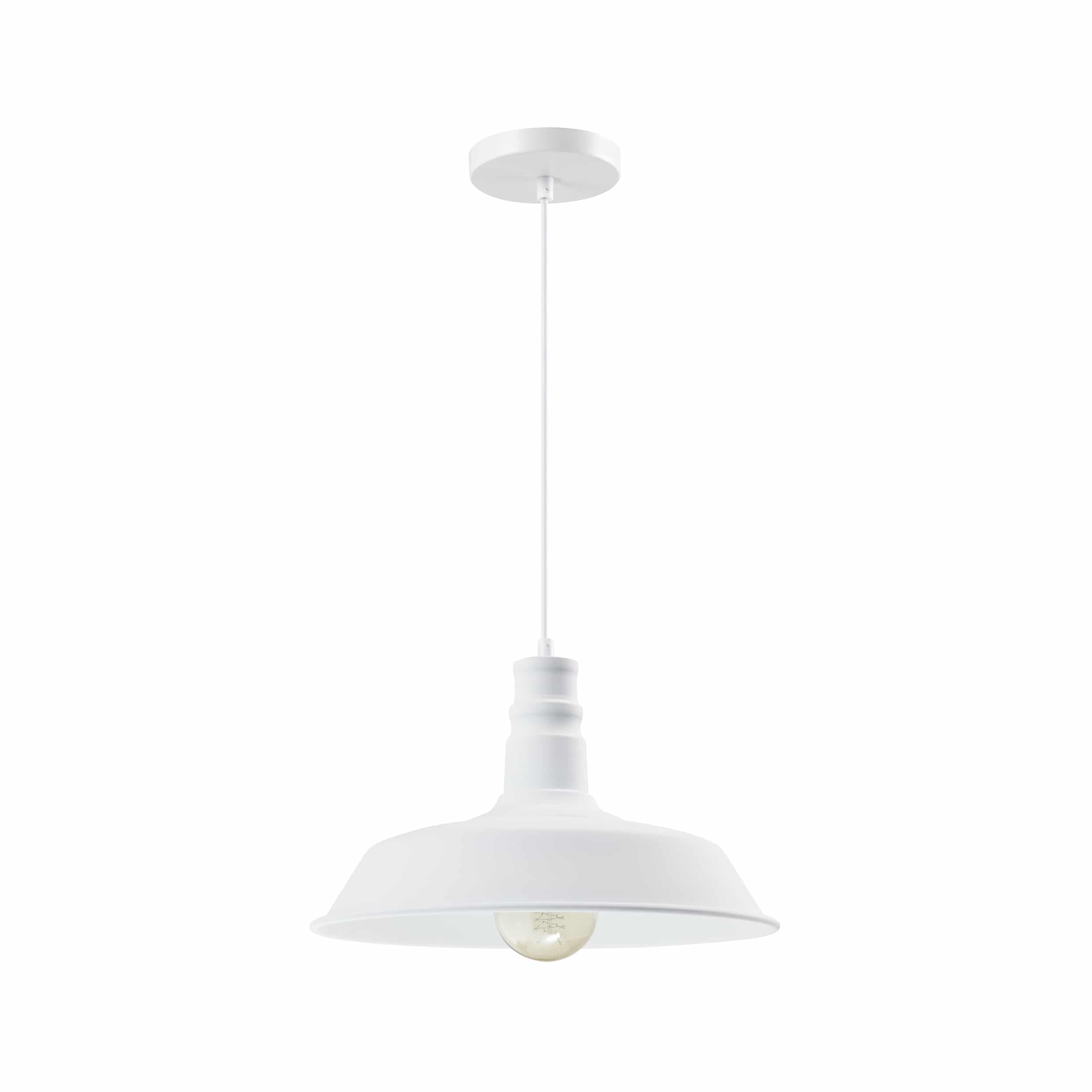 Witte verlichting in retro stijl