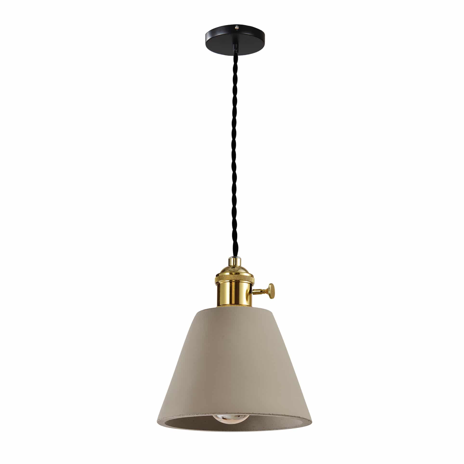 betonnen landelijke hanglamp