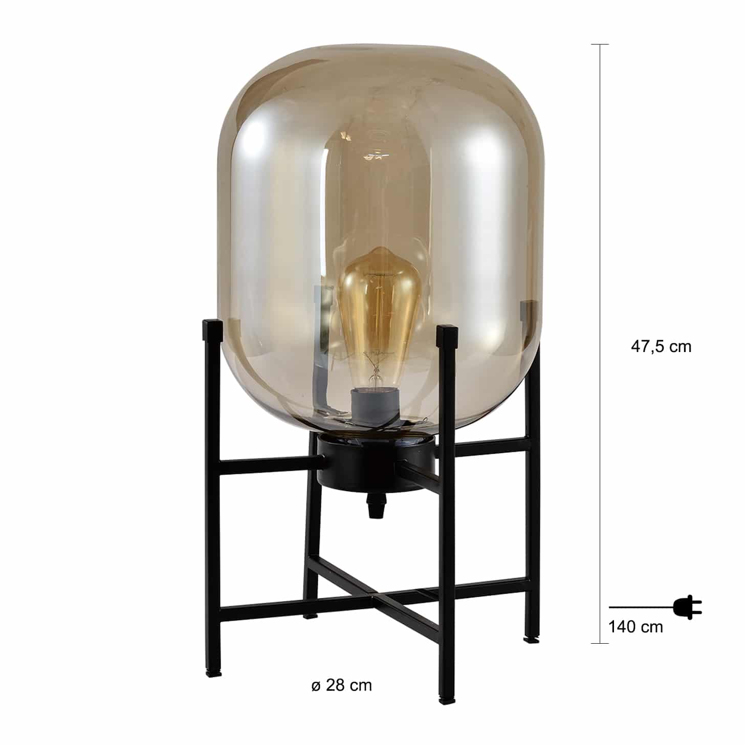 Moderne lamp voor op tafel