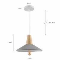 Hanglamp grijs bruin