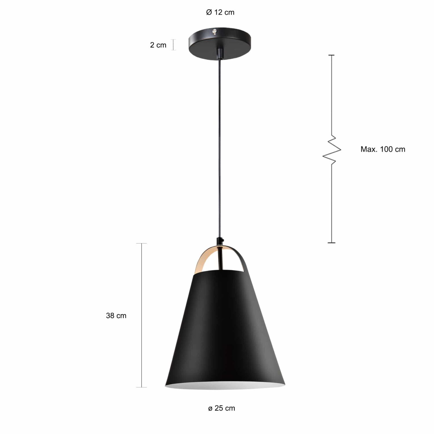 Hang verlichting met een snoer van 1 meter