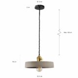 Landelijke hanglampen met een diameter van 21 ccm