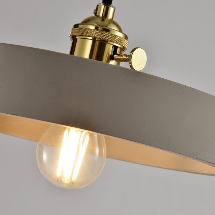 Ronde verlichting met gouden accent
