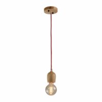 Hanglamp met hout