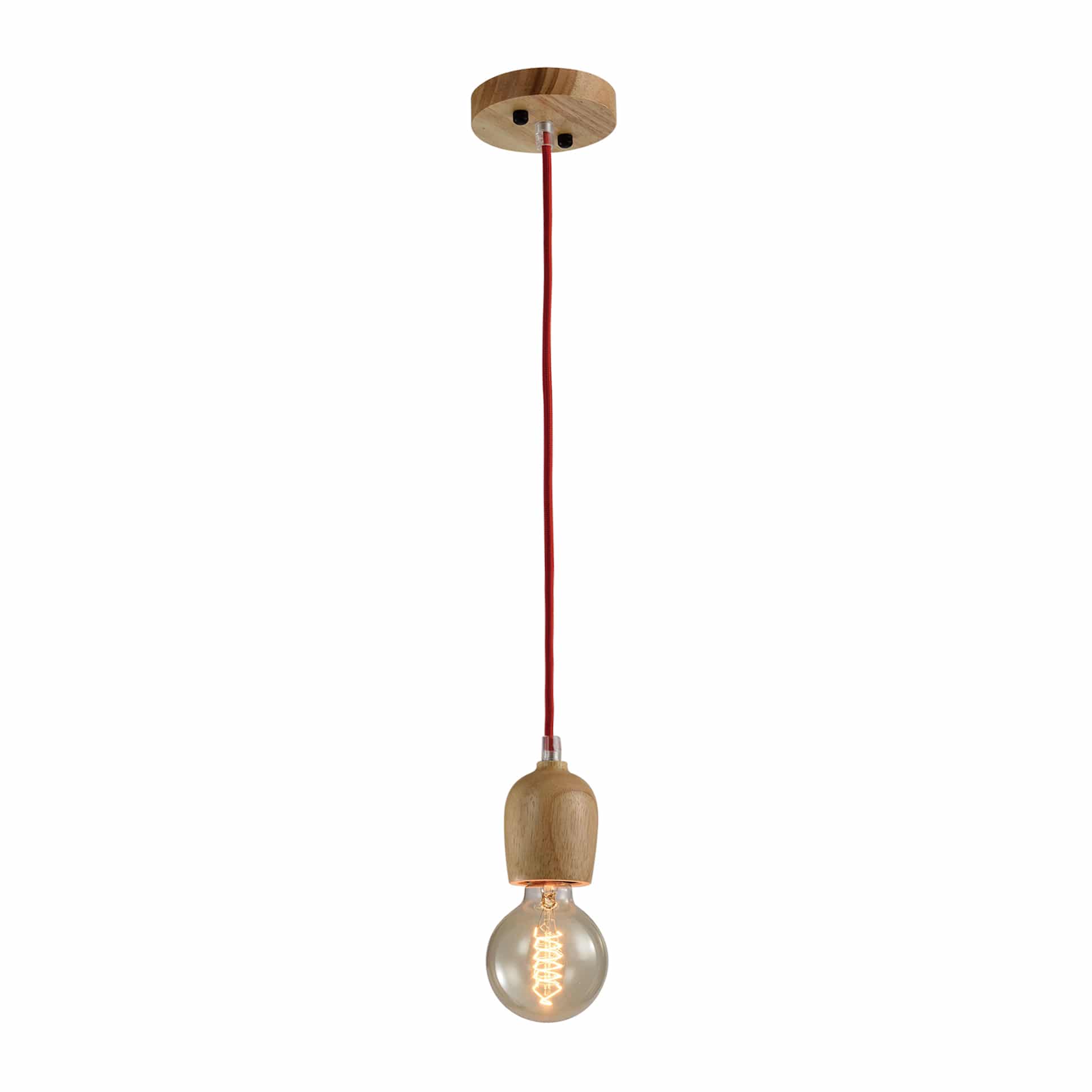 Hanglamp met hout