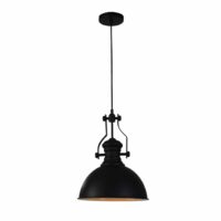 industriële hanglamp zwart