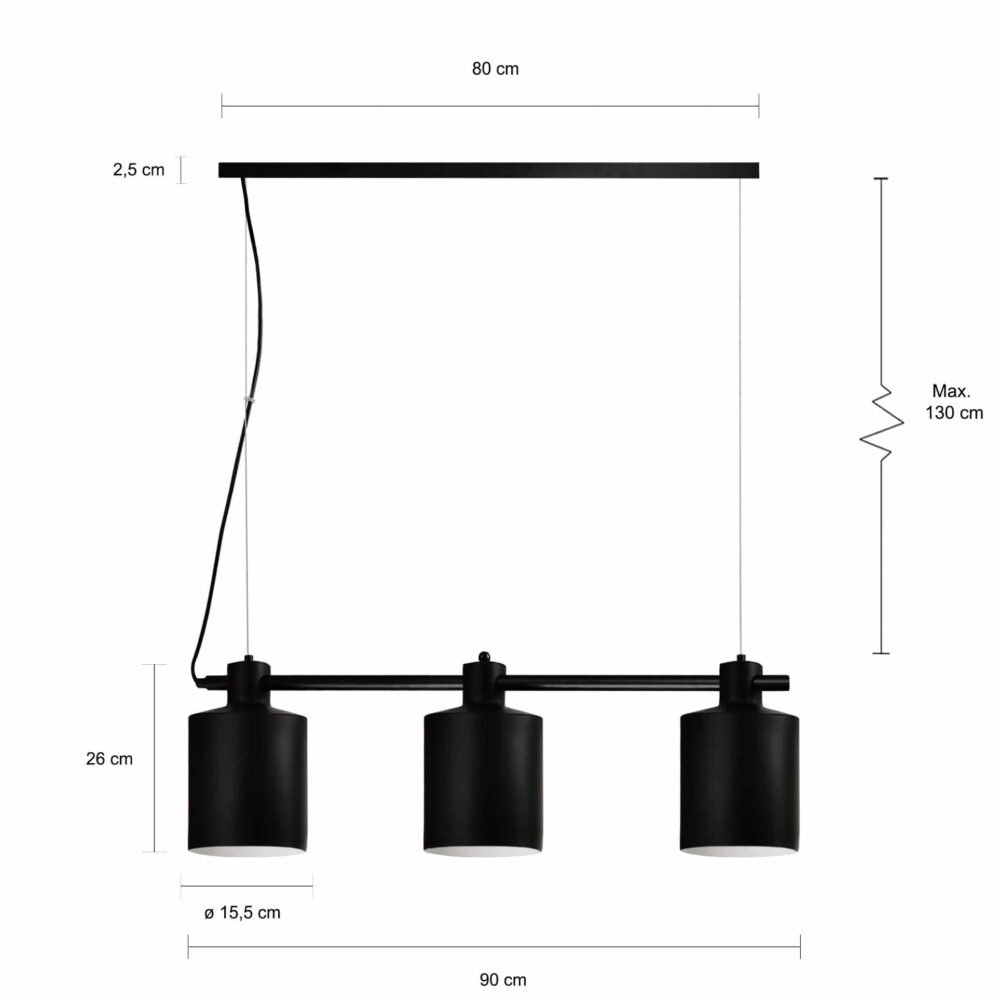 Zwart moderne verlichting