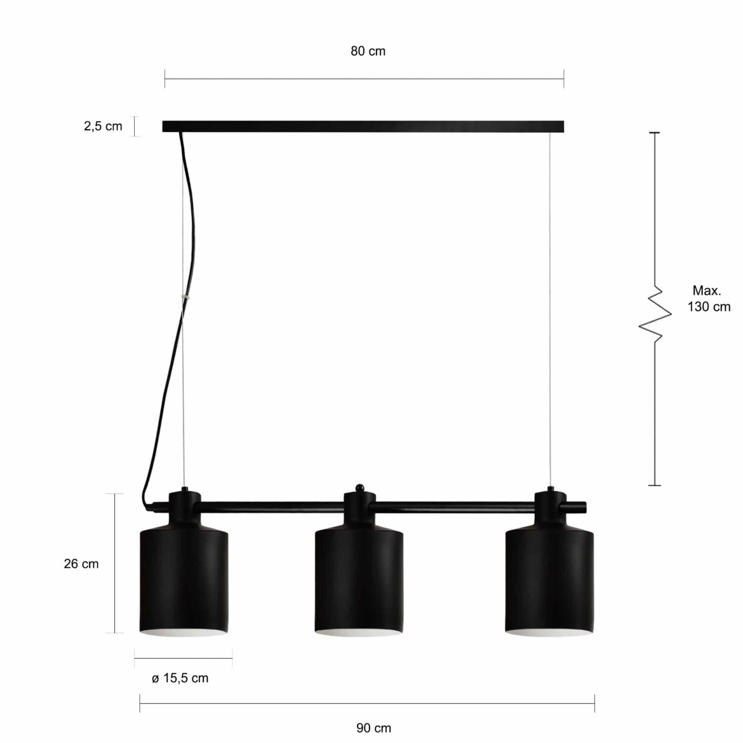 Zwart moderne verlichting