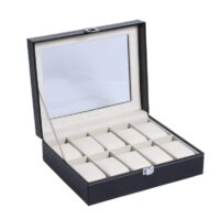 fluwelen opbergdoos voor 10 horloges