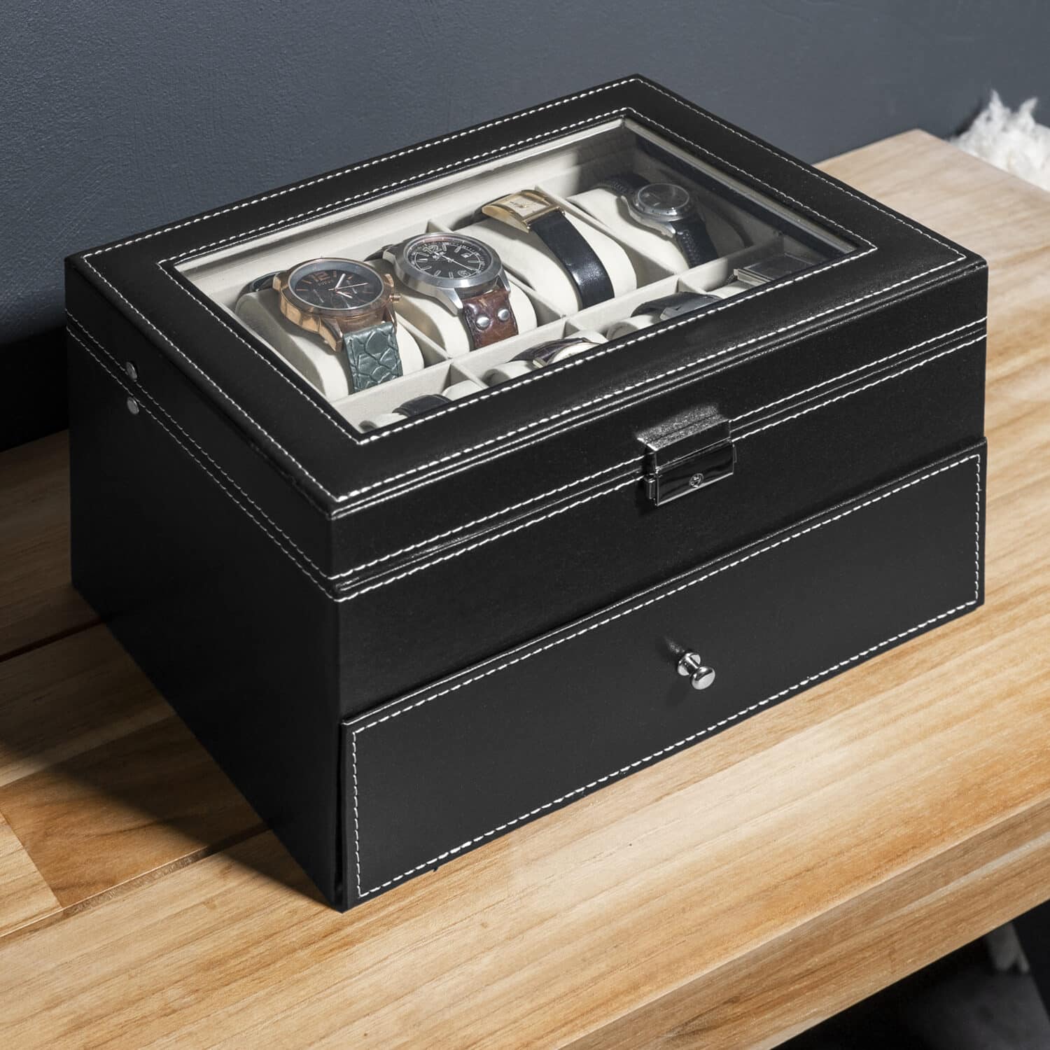 horlogebox met schuiflade