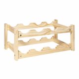 Houten wijnrekje