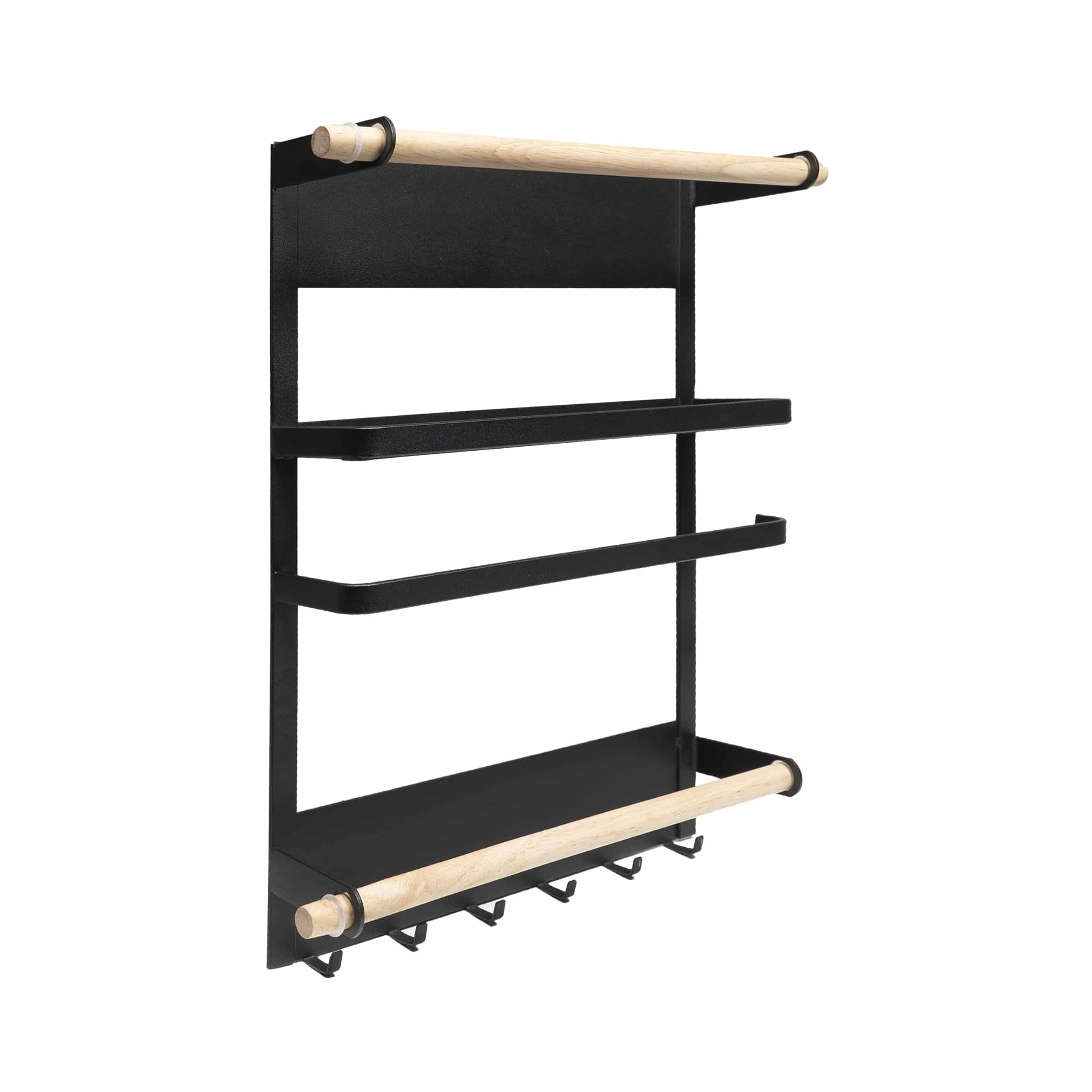 keukenrek met magneetstrip zwart